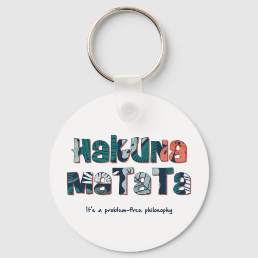 Hakuna Matata Sleutelhanger (Voorkant)