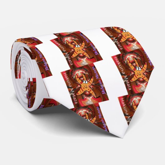 Hakuna Matata Starfish Design Stropdas (Opgerold)