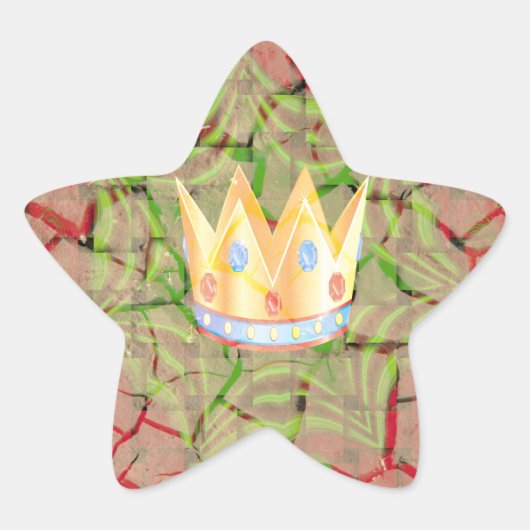 Hakuna matata ster sticker (Voorkant)