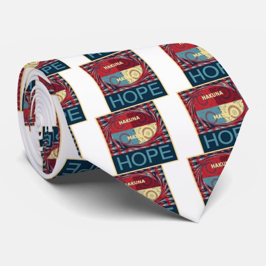 Hakuna matata stropdas (Opgerold)