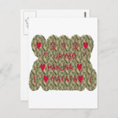 Hakuna Matata Talk Money Art Print Design Briefkaart (Voorkant / Achterkant)