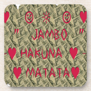 Hakuna Matata Talk Money Art Print Design Drankjes Onderzetter