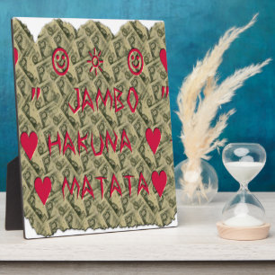 Hakuna Matata Talk Money Art Print Design Fotoplaat