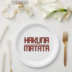 Hakuna Matata Techno Art Paper Borden Papieren Bordje