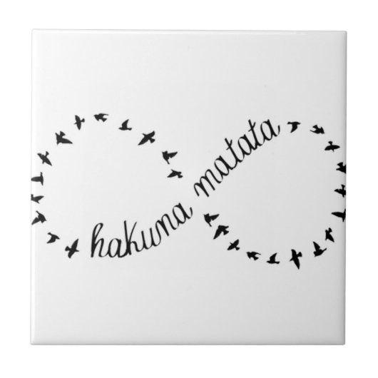 Hakuna Matata Tegeltje (Voorkant)