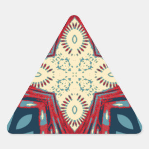 Hakuna Matata Tekst Hoop Abstracte kunst Print Des Driehoek Sticker