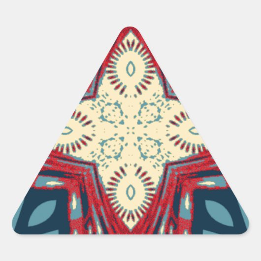 Hakuna Matata Tekst Hoop Abstracte kunst Print Des Driehoek Sticker (Voorkant)