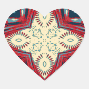 Hakuna Matata Tekst Hoop Abstracte kunst Print Des Hart Sticker