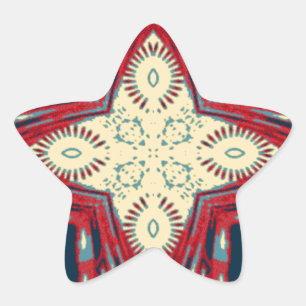 Hakuna Matata Tekst Hoop Abstracte kunst Print Des Ster Sticker