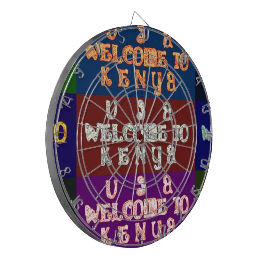 Hakuna Matata Welkom in Kenya.png Dartbord (Voorkant Links)