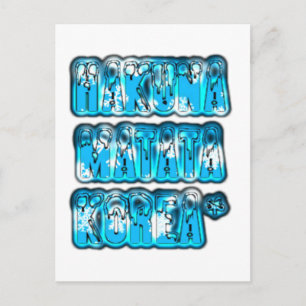 Hakuna Matata Zuid-Korea Art Print/Graphic Briefkaart