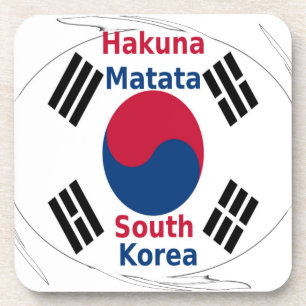 Hakuna Matata Zuid-Korea Art Print/Graphic Drankjes Onderzetter