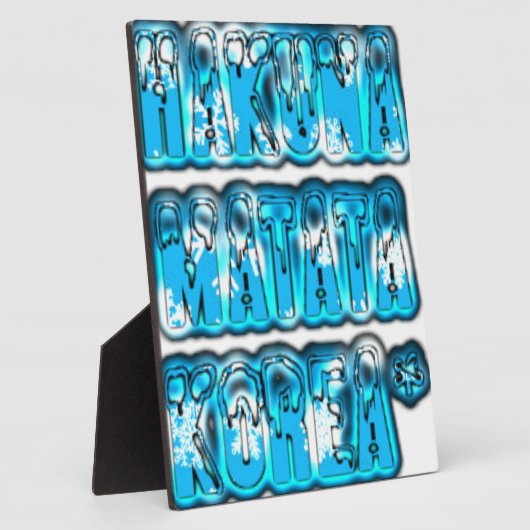 Hakuna Matata Zuid-Korea Art Print/Graphic Fotoplaat (Zijkant)