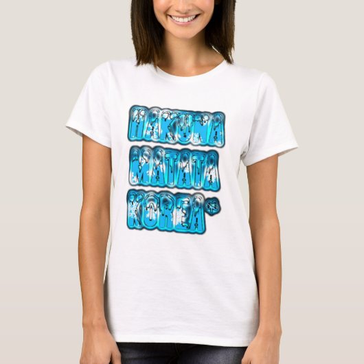 Hakuna Matata Zuid-Korea Art Print/Graphic T-shirt (Voorkant)