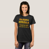 Hakuna NoDolla Theme Park Vacatie T-shirt (Voorkant volledig)