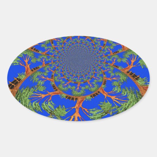 HakunaMatata Ik ben niet allergisch voor mensen Ec Ovale Sticker (Voorkant)