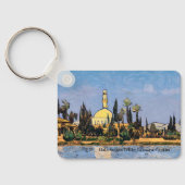 Hala Sultan Tekke Mosque op een sleutelring Sleutelhanger (Achterkant)