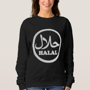 Halal Muslim Islam Islamitisch Dieet Voedsel Foodc Trui