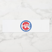 Halatack waterfles etiket (Enkel label)