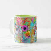 Halcyon Days-Collectie Tweekleurige Koffiemok (Voorkant links)