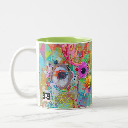 Halcyon Days-Collectie Tweekleurige Koffiemok (Links)