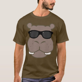 Halcyon Hippo grafisch T-shirt (bruin)