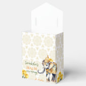 Haldi Indiase bruiloft olifant gele bloemen gunst Bedankdoosjes (Geopend)