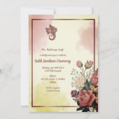 Haldi Kumkum-ceremonie Kaart (Voorkant)