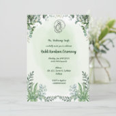 Haldi Kumkum ceremonie Kaart (Staand voorkant)