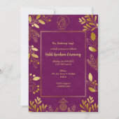 Haldi Kumkum-ceremonie Kaart (Voorkant)