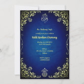 Haldi Kumkum-ceremonie Kaart (Voorkant)