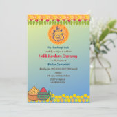 Haldi Kumkum ceremonie Kaart (Staand voorkant)