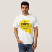Haldi team bruidegom gepersonaliseerde naam t-shirt (Voorkant volledig)