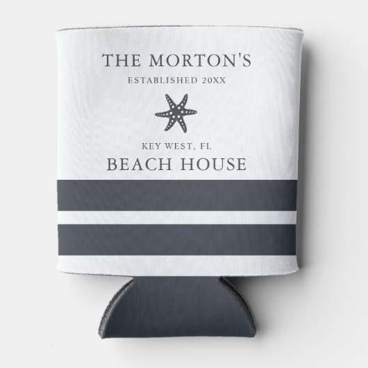 Hale Blue Starfish Family Beach House Blikjeskoeler (Voorkant)