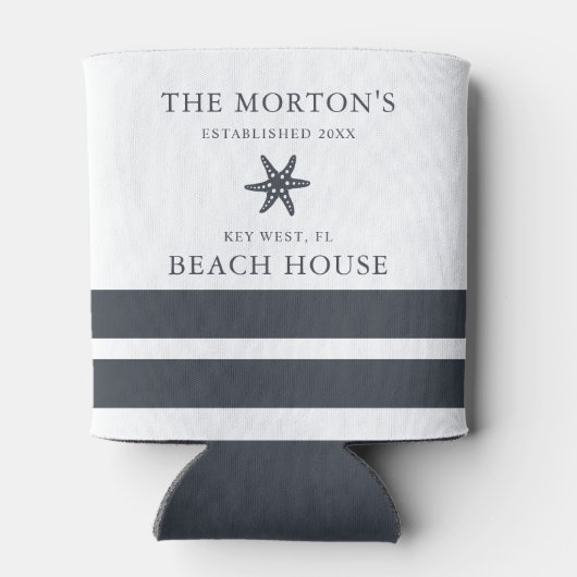 Hale Blue Starfish Family Beach House Blikjeskoeler (Achterkant)