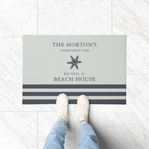 Hale Blue Zee Salt Starfish Family Beach House Deurmat