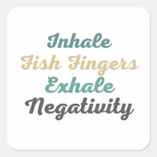 Hale Poisson Doigts Exhale Négativité Stickers