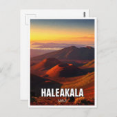 Haleakala Crater Maui Hawaii Reizen Briefkaart (Voorkant / Achterkant)