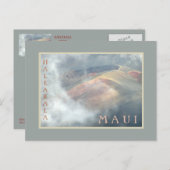 "HALEAKALA DANS LES NUAGES" CARTE POSTALE (Devant / Derrière)