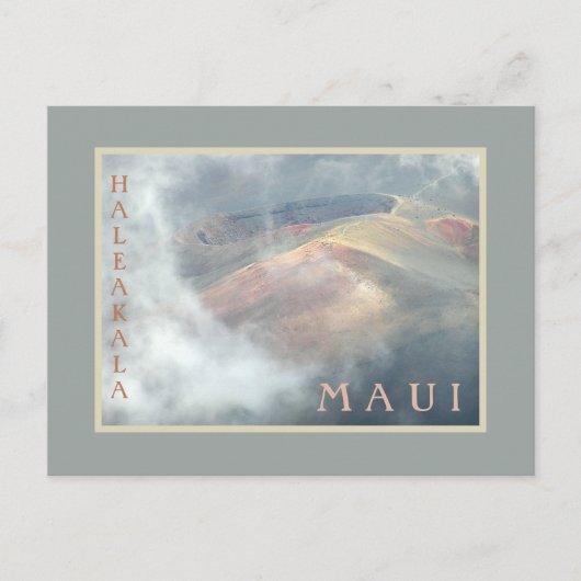 "HALEAKALA DANS LES NUAGES" CARTE POSTALE (Devant)