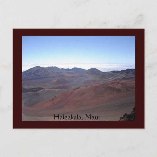 Haleakala, het Briefkaart van Maui (Voorkant)