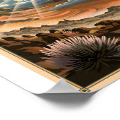 Haleakala Nationaal Park Litho Kunstwerk Poster (Hoek)