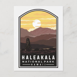 Haleakala Nationaal Park Maui Hawaii Vintage reize Briefkaart