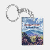 Haleakala National Park Maui Volcano Hawaii Sleutelhanger (Voorkant Links)