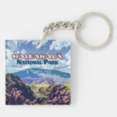 Haleakala National Park Maui Volcano Hawaii Sleutelhanger (Achterkant)