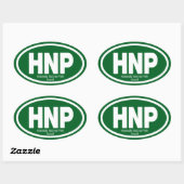 Haleakala National Park Ovale Sticker (Vel)