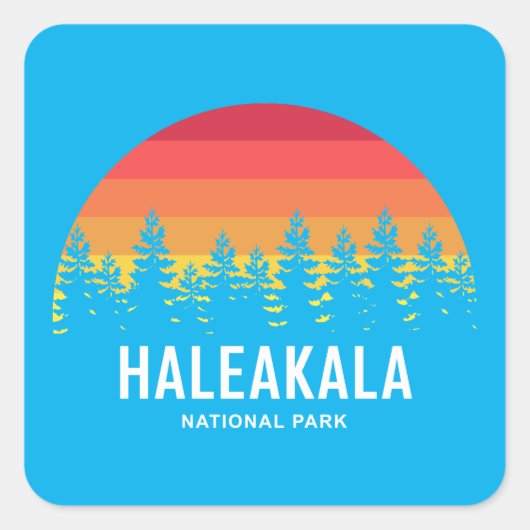 Haleakala National Park Vierkante Sticker (Voorkant)