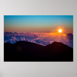 Haleakala Sunrise Poster foto op Maui