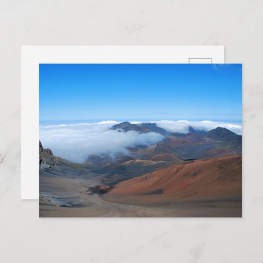Haleakala vulcano en krater, Maui Hawaii Briefkaart (Voorkant / Achterkant)