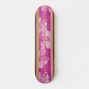 Haleiwa Surf Faux Wood Skateboard